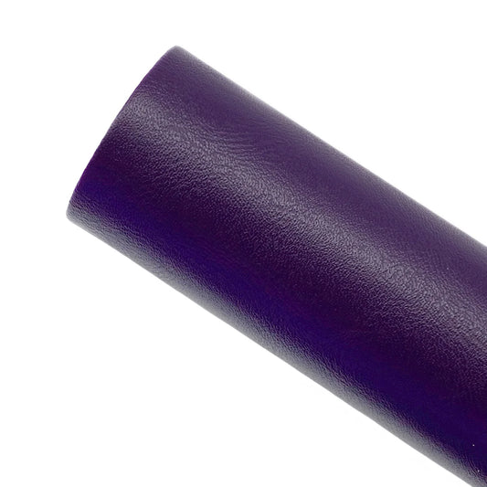 Smooth Dark Purple Leather