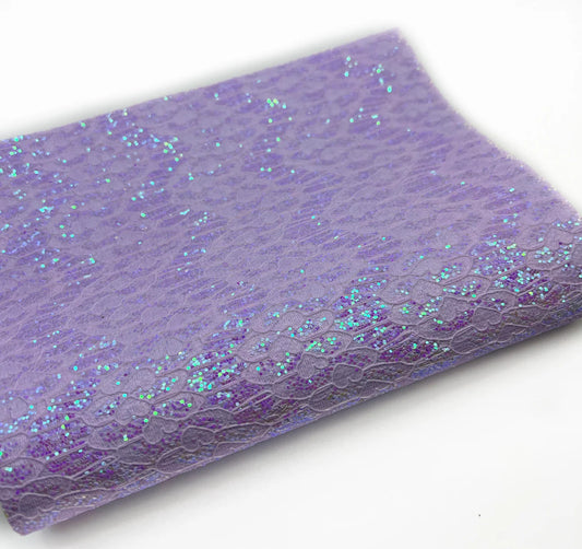 Lilac Glitter Lace