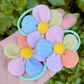 Rainbow Flower Hair Ties (each)