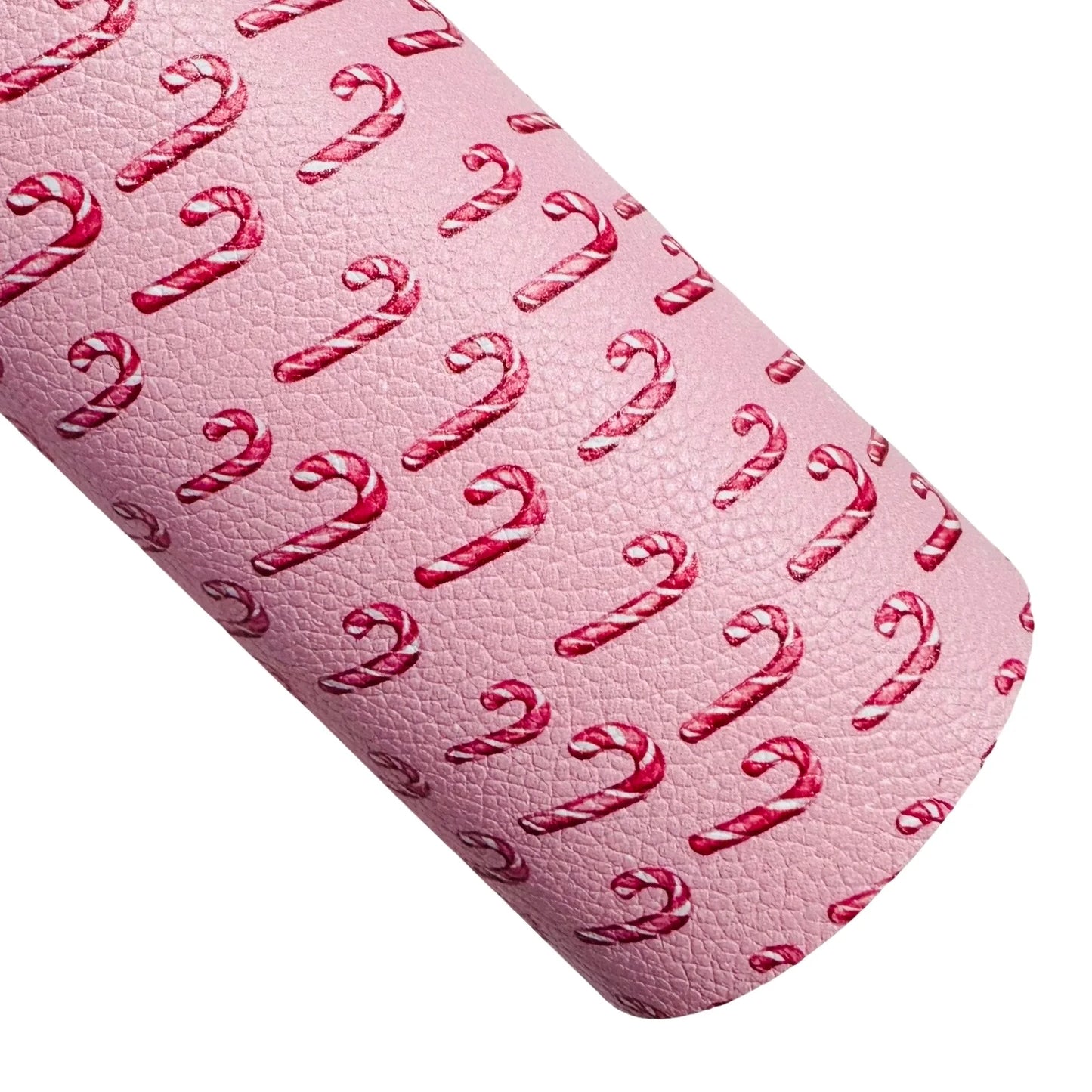 Pink Candy Canes Leatherette