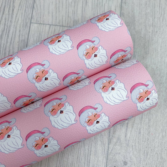 Pink Santa Leatherette