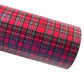 Small Red Tartan Leatherette