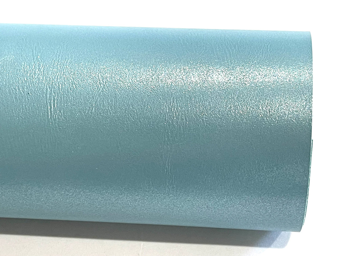 Light Blue Pearl Smooth Faux Leatherette 
