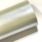 Silver Green Vine Pearl Smooth Faux Leatherette