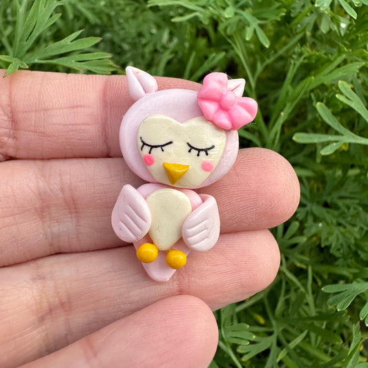 Custom Owl Clay Bow