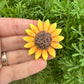 Custom Sunflower Clay Bow