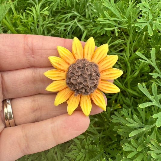 Custom Sunflower Clay Bow