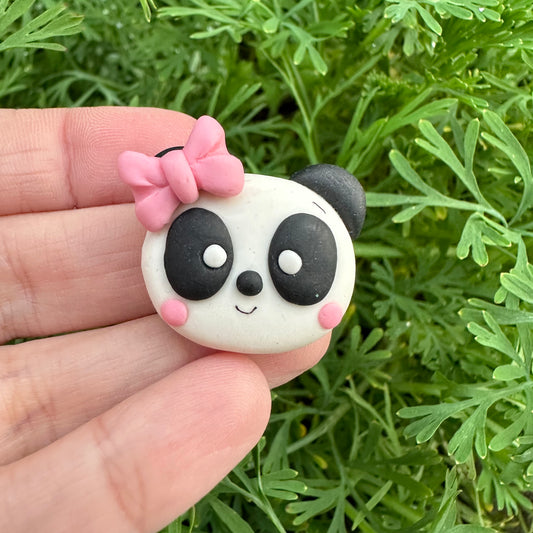 Custom Panda Clay Bow