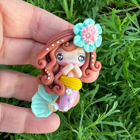 Custom Mermaid Clay Bow