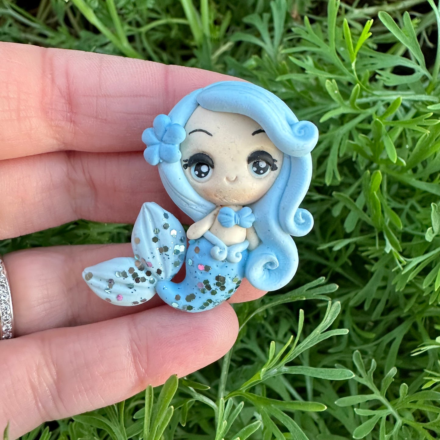 Custom Mermaid Clay Bow