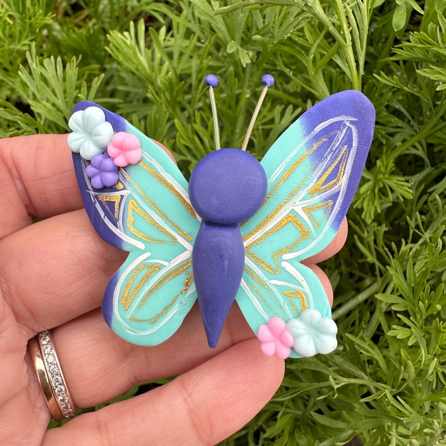Custom Butterfly Clay Bow