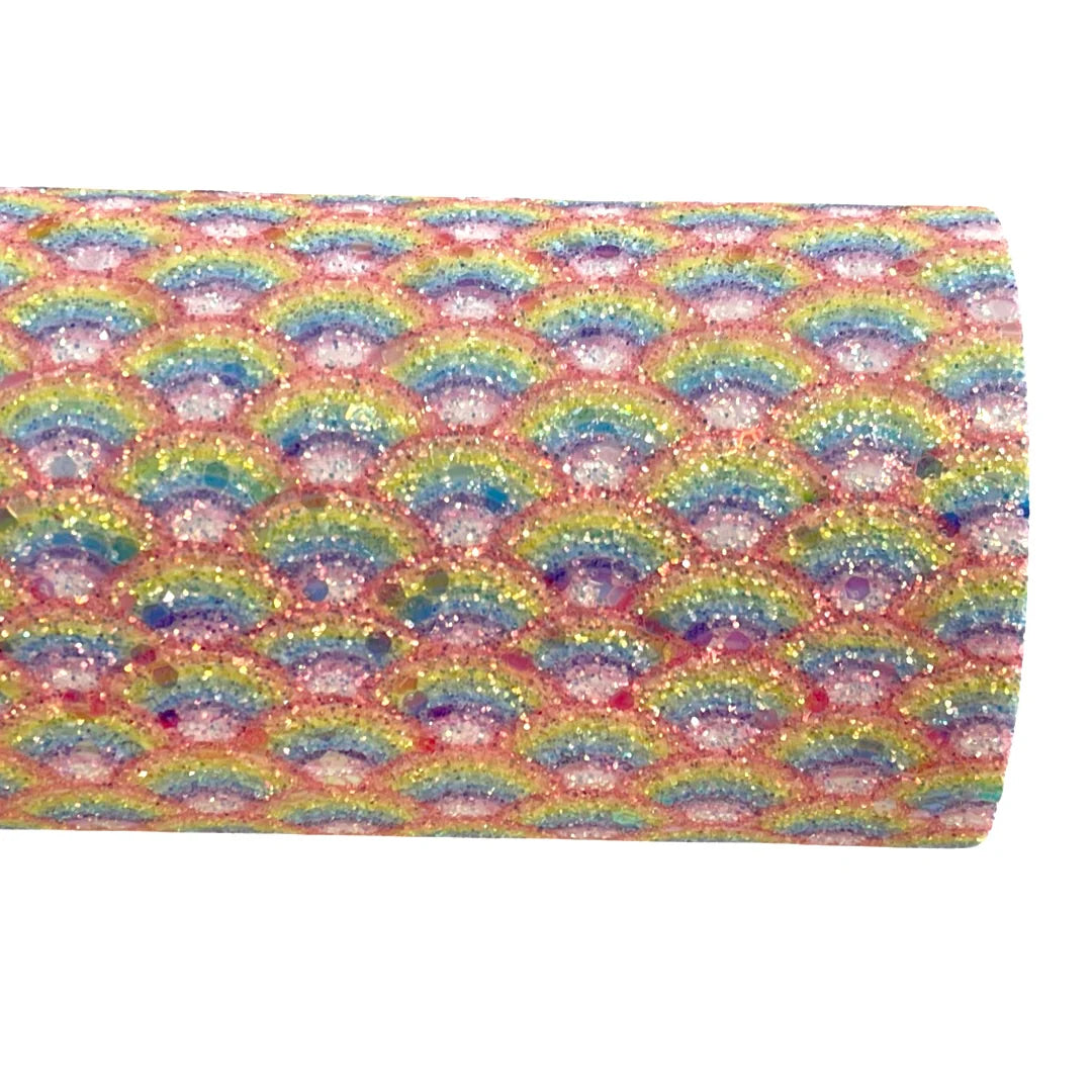 Rainbow Mermaid Scale Chunky Glitter