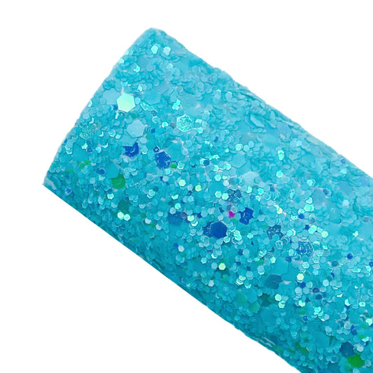 Aqua Iridescent Sparkle Chunky Glitter