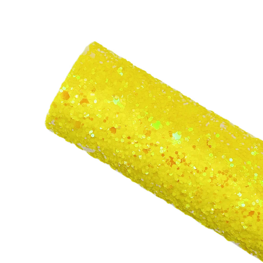 Yellow Iridescent Sparkle Chunky Glitter
