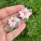 Custom Floral Clay Bow Piggys