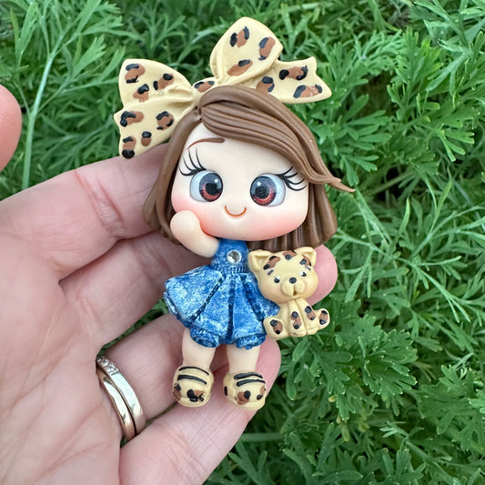 Custom Designer Girl Clay Bow