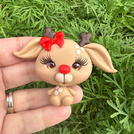 Custom Reindeer Clay Bow
