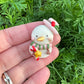 Custom Christmas Snowman Clay Bow