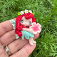 Custom Floral Fairy Clay Bow