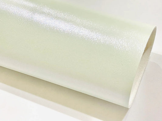 Honeydew Pearl Smooth Faux Leatherette
