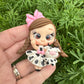 Custom Cow Girl Clay Bow