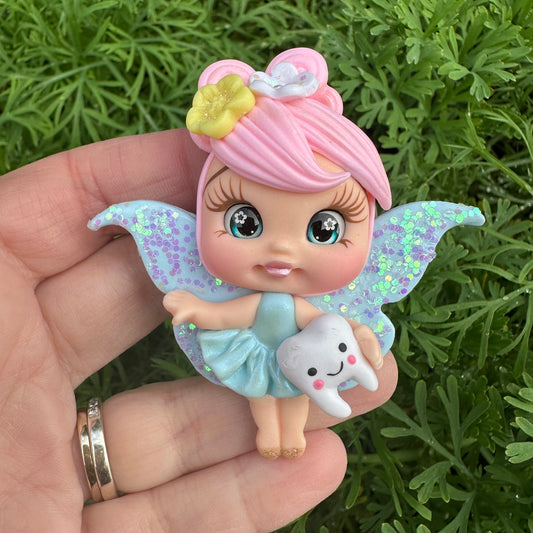 Custom Tooth Fairy Clay Bow
