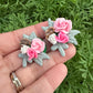 Custom Floral Clay Bow Piggys