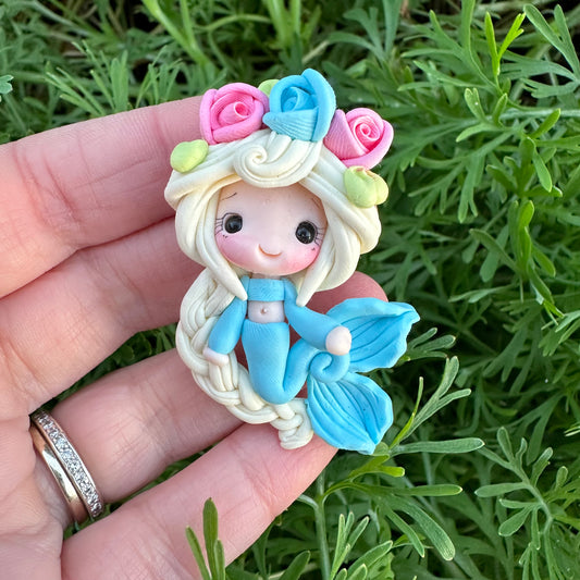 Custom Mermaid Clay Bow