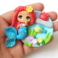 Custom Princess Mermaid Clay Bow