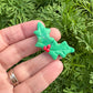 Custom Christmas Holly Clay Bow