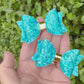 Baby Dolly Glitter Bows// Light Blue Holographic