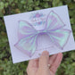 Purple Holo Organza Ribbon Bow
