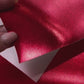 Metallic Red Smooth Faux Leatherette