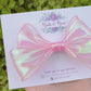 Pink Holo Organza Ribbon Bow