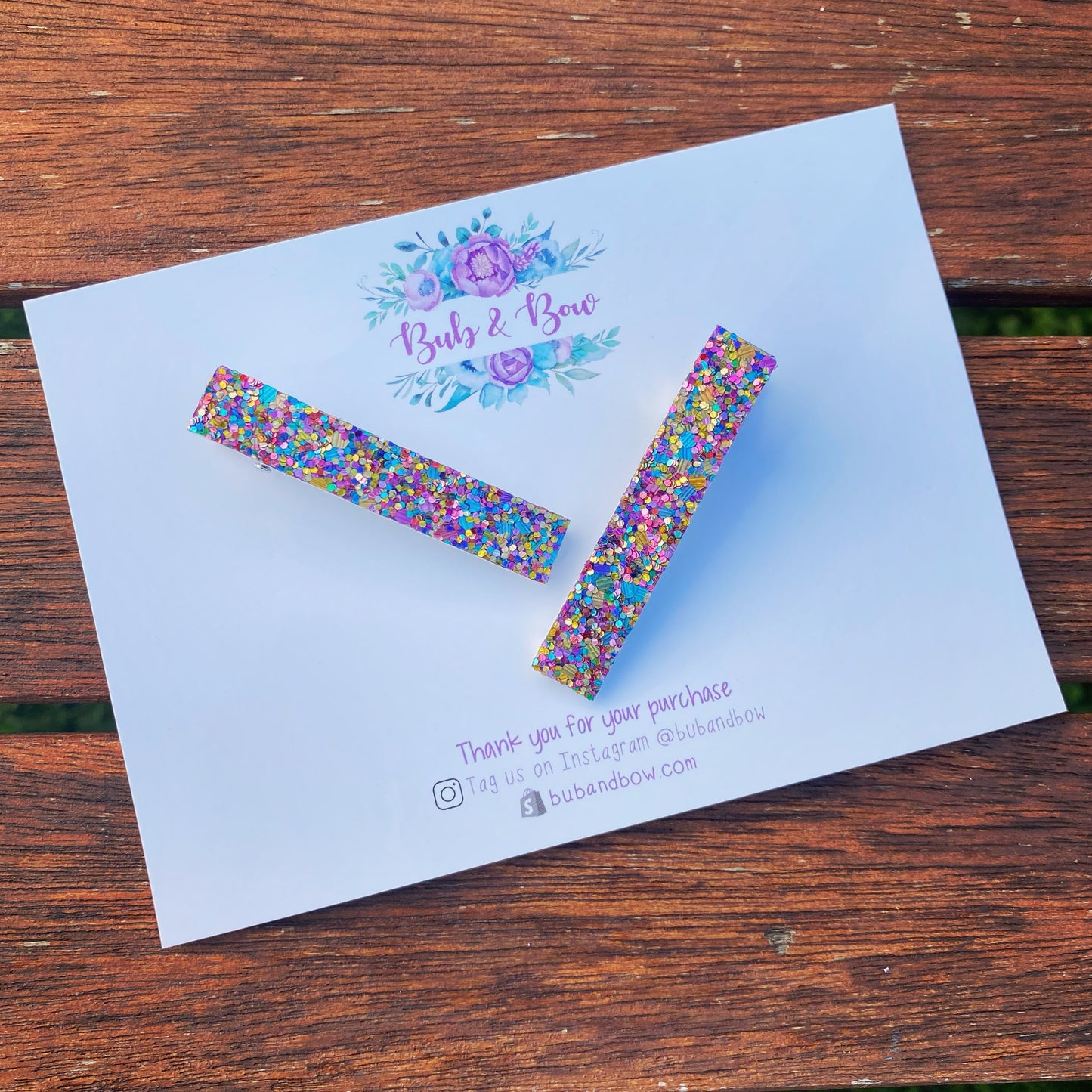 Celebration Glitter Bar Clip