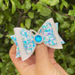 Purple Rhinestone Bunny bow