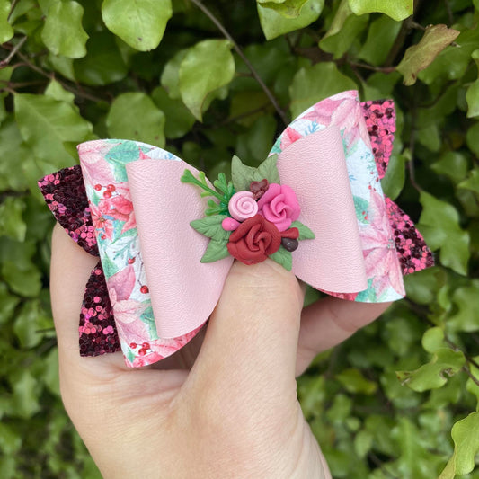 Evie Floral Imogen Clay bow