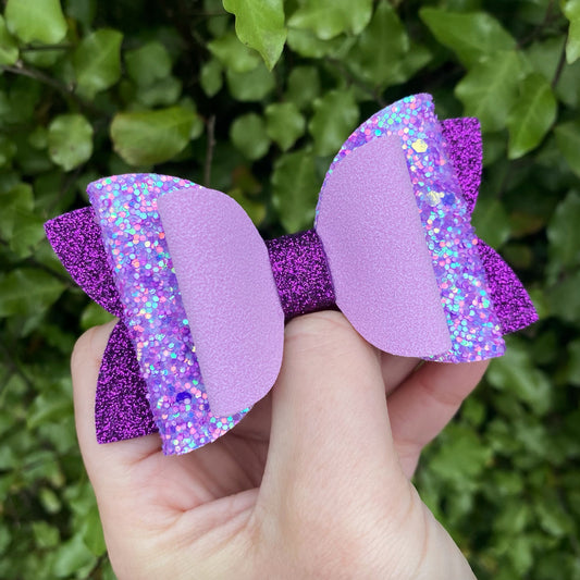 OOAK Purple Imogen bow