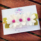 Felt Daisy Trio Crown (Plum)