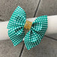 Large Sailor bow (Emerald Plaid)