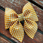 Large Sailor bow (Mustard Plaid)