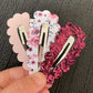 Rosalie Scalloped Snap Clip Set (5cm)