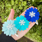 Limited Edition Snowflake Dainty Daisy Snap Clip