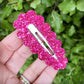 Raspberry Diamond Dust Large Snap Clip
