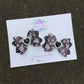 Black Beauty Embellished Mini Kiarah Piggy Clips