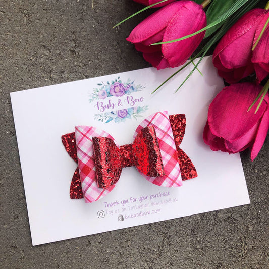 OOAK Plaid Imogen Bow