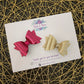 Ruby Red Glitter Gloss Dolly Bow