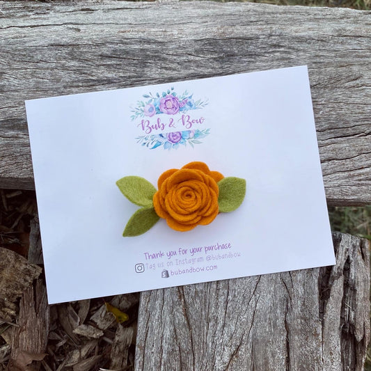 Mini Felt Bloom (Squash)