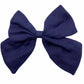 Navy Linen Bow