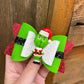 Grinch Santa Suit Clay bow